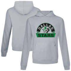 Dallas Stars Levelwear Relay Banner Arch Pullover Hoodie - Gray Hoodies