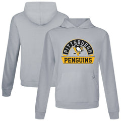 Pittsburgh Penguins Levelwear Relay Banner Arch Pullover Hoodie - Gray Hoodies