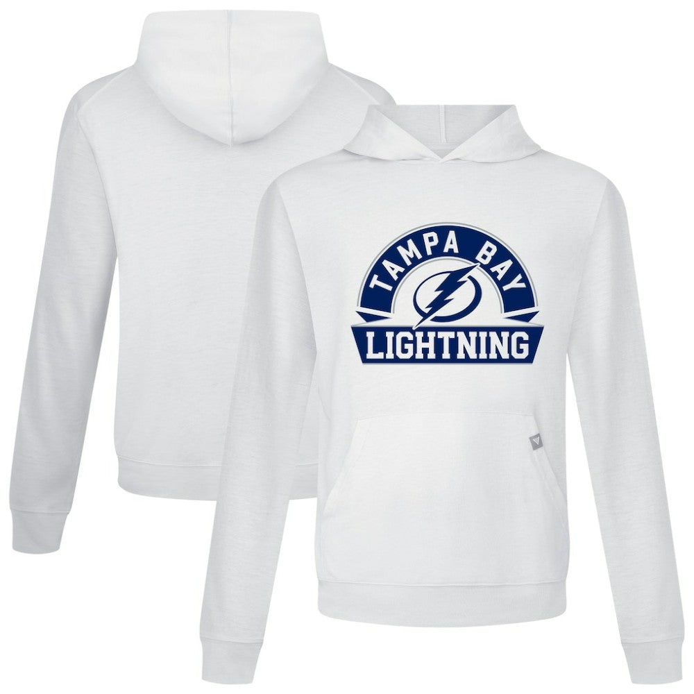 Tampa Bay Lightning Levelwear Relay Banner Arch Pullover Hoodie - White Hoodies