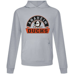Anaheim Ducks Levelwear Relay Banner Arch Pullover Hoodie - Gray Hoodies