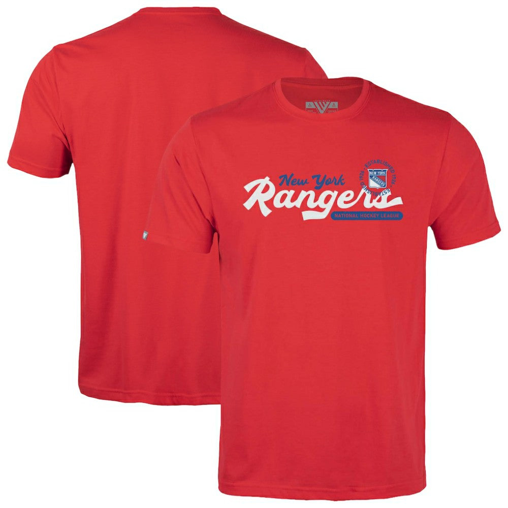 New York Rangers Levelwear Youth Little Richmond Monument T-Shirt - Red T-shirts
