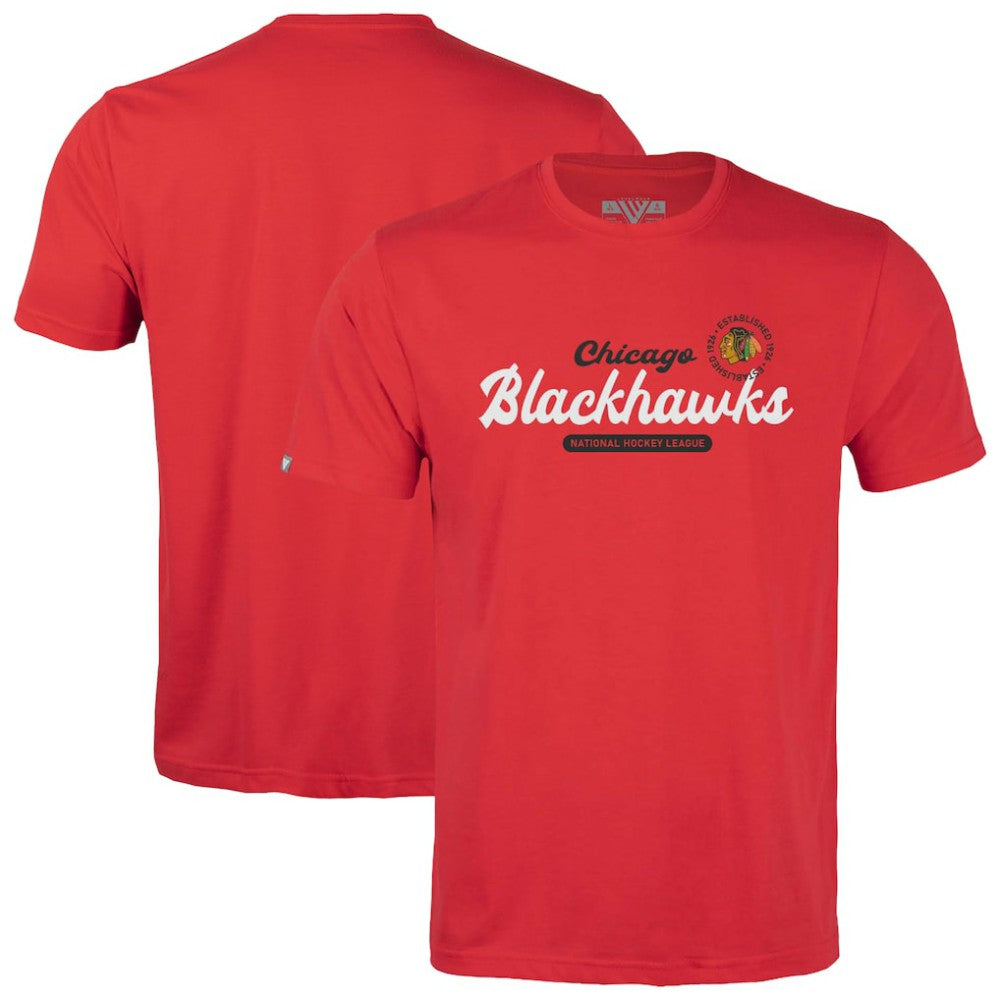 Chicago Blackhawks Levelwear Youth Little Richmond Monument T-Shirt - Red T-shirts