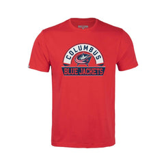 Columbus Blue Jackets Levelwear Youth Little Richmond Banner Arch T-Shirt - Red T-shirts