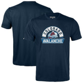Colorado Avalanche Levelwear Youth Little Richmond Banner Arch T-Shirt - Navy T-shirts