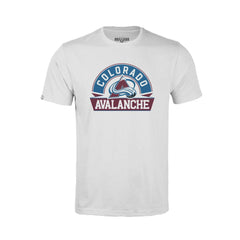 Colorado Avalanche Levelwear Youth Little Richmond Banner Arch T-Shirt - White T-shirts