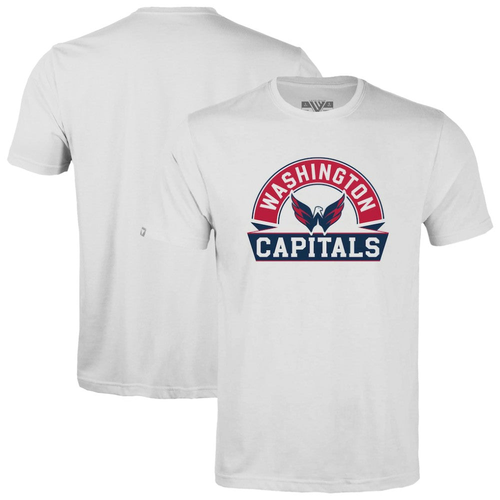 Washington Capitals Levelwear Youth Little Richmond Banner Arch T-Shirt - White T-shirts