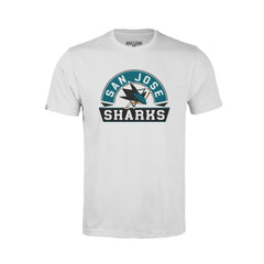 San Jose Sharks Levelwear Youth Little Richmond Banner Arch T-Shirt - White T-shirts