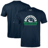 Vancouver Canucks Levelwear Youth Little Richmond Banner Arch T-Shirt - Navy T-shirts