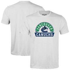 Vancouver Canucks Levelwear Youth Little Richmond Banner Arch T-Shirt - White T-shirts