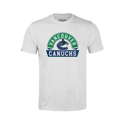 Vancouver Canucks Levelwear Youth Little Richmond Banner Arch T-Shirt - White T-shirts