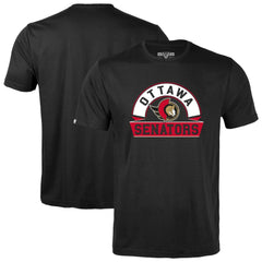 Ottawa Senators Levelwear Youth Little Richmond Banner Arch T-Shirt - Black T-shirts