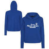 Toronto Maple Leafs Levelwear Women's Sweet Monument Tri-Blend Cropped Pullover Hoodie - Royal Hoodies