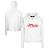 Detroit Red Wings Levelwear Women's Sweet Monument Tri-Blend Cropped Pullover Hoodie - White Hoodies