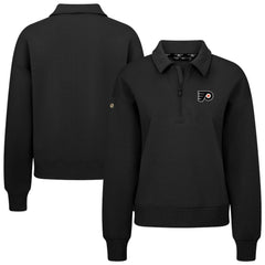 Philadelphia Flyers Levelwear Women's Canmore Quarter-Zip Pullover - Black Pullover