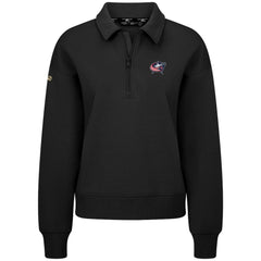 Columbus Blue Jackets Levelwear Women's Canmore Quarter-Zip Pullover - Black Pullover