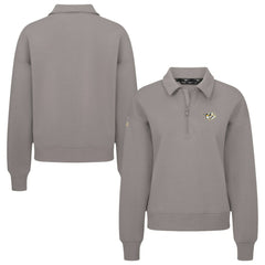 Nashville Predators Levelwear Women's Canmore Quarter-Zip Pullover - Gray Pullover