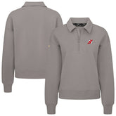 New Jersey Devils Levelwear Women's Canmore Quarter-Zip Pullover - Gray Jerseys