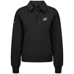 Carolina Hurricanes Levelwear Women's Canmore Quarter-Zip Pullover - Black Pullover