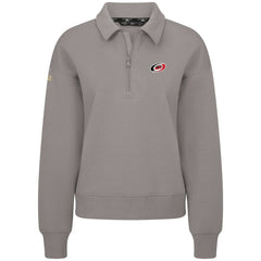Carolina Hurricanes Levelwear Women's Canmore Quarter-Zip Pullover - Gray Pullover