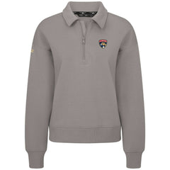 Florida Panthers Levelwear Women's Canmore Quarter-Zip Pullover - Gray Pullover