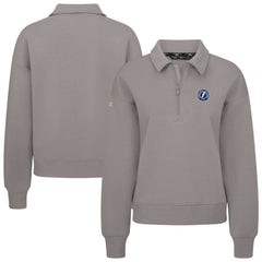 Tampa Bay Lightning Levelwear Women's Canmore Quarter-Zip Pullover - Gray Pullover
