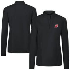 New Jersey Devils Levelwear Women's Upright Quarter-Zip Pullover - Black Jerseys