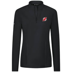New Jersey Devils Levelwear Women's Upright Quarter-Zip Pullover - Black Jerseys