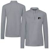 Philadelphia Flyers Levelwear Women's Upright Quarter-Zip Pullover - Gray Pullover