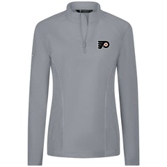 Philadelphia Flyers Levelwear Women's Upright Quarter-Zip Pullover - Gray Pullover