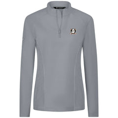 Anaheim Ducks Levelwear Women's Upright Quarter-Zip Pullover - Gray Pullover