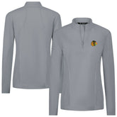 Chicago Blackhawks Levelwear Women's Upright Quarter-Zip Pullover - Gray Pullover