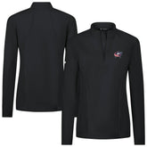 Columbus Blue Jackets Levelwear Women's Upright Quarter-Zip Pullover - Black Pullover