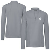 Toronto Maple Leafs Levelwear Women's Upright Quarter-Zip Pullover - Gray Pullover
