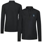 Seattle Kraken Levelwear Women's Upright Quarter-Zip Pullover - Black Pullover