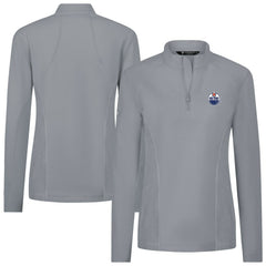 Edmonton Oilers Levelwear Women's Upright Quarter-Zip Pullover - Gray Pullover