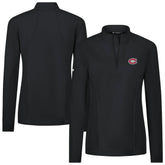 Montreal Canadiens Levelwear Women's Upright Quarter-Zip Pullover - Black Pullover