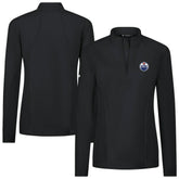 Edmonton Oilers Levelwear Women's Upright Quarter-Zip Pullover - Black Pullover