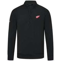 Detroit Red Wings Levelwear Upright Tri-Blend Quarter-Zip Pullover - Black Pullover