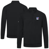 New York Rangers Levelwear Upright Tri-Blend Quarter-Zip Pullover - Black Pullover