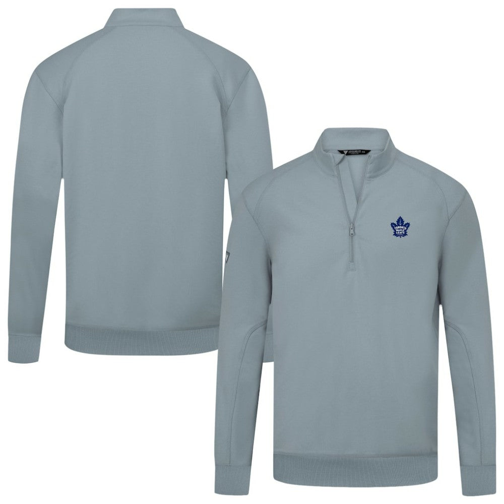 Toronto Maple Leafs Levelwear Upright Tri-Blend Quarter-Zip Pullover - Gray Pullover