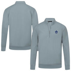Toronto Maple Leafs Levelwear Upright Tri-Blend Quarter-Zip Pullover - Gray Pullover