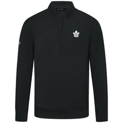 Toronto Maple Leafs Levelwear Upright Tri-Blend Quarter-Zip Pullover - Black Pullover