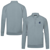Vancouver Canucks Levelwear Upright Tri-Blend Quarter-Zip Pullover - Gray Pullover