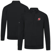 New Jersey Devils Levelwear Upright Tri-Blend Quarter-Zip Pullover - Black Jerseys