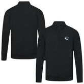 Vancouver Canucks Levelwear Upright Tri-Blend Quarter-Zip Pullover - Black Pullover
