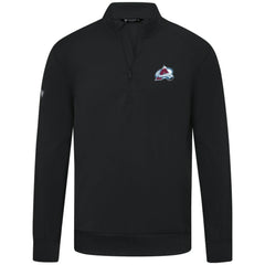 Colorado Avalanche Levelwear Upright Tri-Blend Quarter-Zip Pullover - Black Pullover