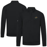 Minnesota Wild Levelwear Upright Tri-Blend Quarter-Zip Pullover - Black Pullover