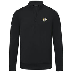 Nashville Predators Levelwear Upright Tri-Blend Quarter-Zip Pullover - Black Pullover