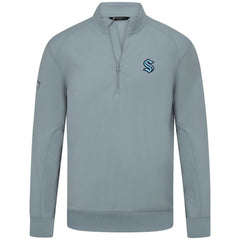Seattle Kraken Levelwear Upright Tri-Blend Quarter-Zip Pullover - Gray Pullover