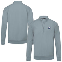 Tampa Bay Lightning Levelwear Upright Tri-Blend Quarter-Zip Pullover - Gray Pullover